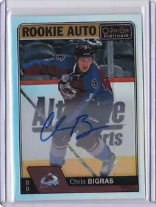 16/17 O-Pee-Chee Platinum Rookie Rainbow Auto Chris Bigras #CB Avalanche - Imagen 1 de 1