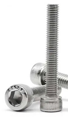 NEUVE vis BTR acier inox M6 6 pans creux filetage total 50mm recoupable carter - Photo 1/2