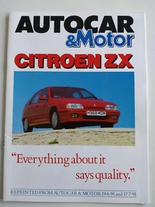 Autocar Motor Citroen AX Avantage Aura Volcane Test Review Brochure 1991 - Picture 1 of 1