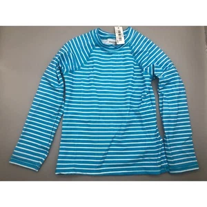 Basic Essentials Girls Toddlers' UPF 50+ Long-Sleeve Rashguard 4T Stripe Blue - Picture 1 of 9