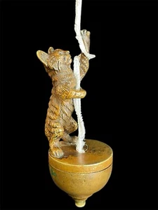 Antike Wiener Bronze Katze Dienstbotenklingel  - Bild 1 von 17