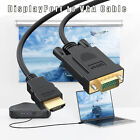 HDMI to VGA Adapter Cable for Monitor 1080P Video Cord 6/10 FT DMI to VGA Cable