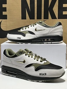 Nike Air Max 1 ID FJ8893-900 Oliva Reversa Travis Tema Long Beach Talla 13/W14.5 - Imagen 1 de 9