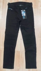 Merlin Route One Darby Women's Motorcycle CE Armour Denim Leggings - Black - Picture 1 of 3