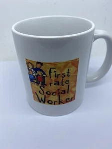 Social Worker First Rate Social Worker Mug - Gift Present - Picture 1 of 3