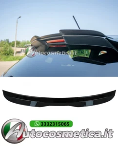 SPOILER ALA POSTERIORE TETTO NERO LUCIDO ABS PER VW POLO 6R 6C 2009-2017 - Imagen 1 de 6