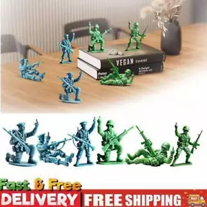 Divertente Verde Esercito Uomo Blu Marina Uomo Dito Medio Figure Classico Militare Giocattoli - Foto 1 di 25