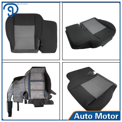 For Ford Ranger 2003 2004-2011 Black+Gray Front Left Driver Side Seat Cover - Image 1 of 4