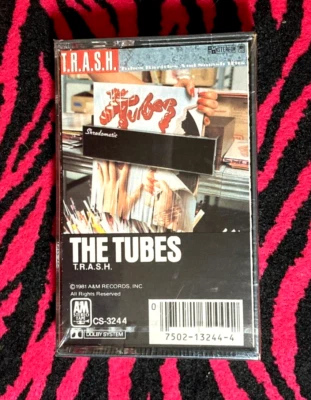 THE TUBES "T.R.A.S.H." (Tubes Rarities And Smash Hits) SEALED Cassette Tape 1981 - Imagem 1 de 4