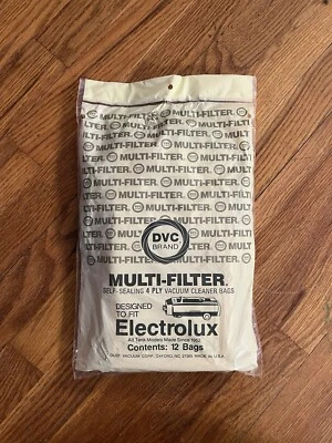 9 New Unused DVC Multi-Filter Self-Sealing 4 Ply Electrolux Vacuum Cleaner Bags - Image 1 of 4
