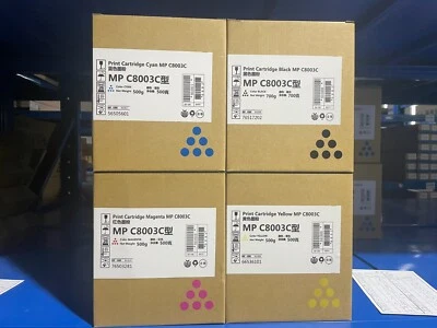 Japan Replacement Toner for Ricoh MP C6503 C8003 IM C6500 C8000  CMYK - Image 1 of 2