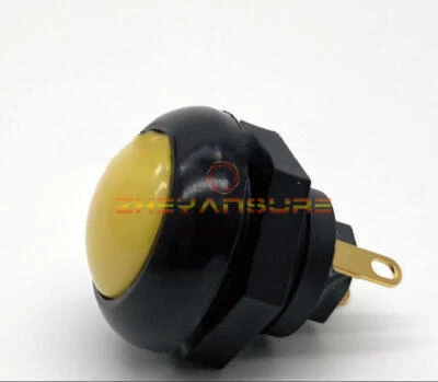 1PC NEW For OTTO 21649 2 pins Waterproof reset button switch 12MM Yellow - Image 1 of 4