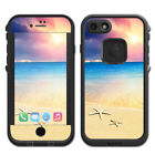 Naklejka skórna do żywoodpornego etui Fre iPhone 7 / rozgwiazda na piasku plaża zachód słońca