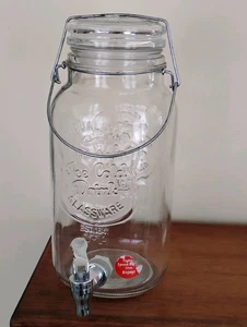 1 Gallon Mason Style Drink Dispenser W/ Spout Iced Cold Drinks Home Essentials** - Picture 1 of 10
