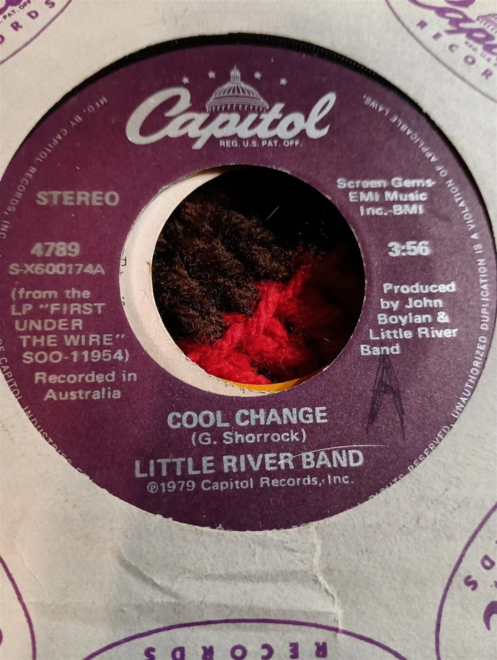 Little River Band, Cool Change ~ 1979 Capitol 45 +sleeve - Image 1 of 1