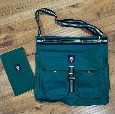 Vintage 90s POLO RALPH LAUREN Green Stripe Hanging Garment Bag *RARE* NEW  - Image 1 of 4