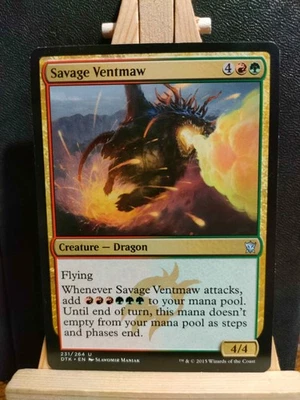 Savage Ventmaw - Dragons of Tarkir - Uncommon - NM to LP (see pics) MTG - Image 1 of 2
