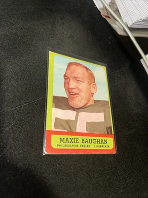 1963 TOPPS FOOTBALL #118 MAXIE BAUGHAN EAGLES - Image 1 of 2