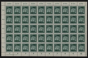 DDR 1959 - Mi-Nr. 735 ** - MNH - Bogen - Tag der Briefmarke - Picture 1 of 2