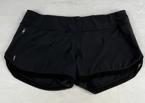 Smartwool Womens SZ Large Running Shorts Black Merino Lined Inner - Picture 1 of 10
