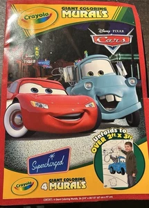 (4) Crayola Disney Pixar Cars Riesen Malbilder Neu 2007 26" x 38" "LESEN" - Bild 1 von 8