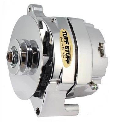 Tuff Stuff Replacement Alternator 100 Amps Polished 12V Ford 1G Case 7078NCP - Imagem 1 de 4