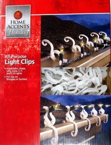 HOME ACCENTS Holiday  75-Pack All Purpose Light Clips Christmas Light Clips NEW - Picture 1 of 3