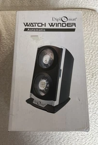 Diplomat Dual Uhrenbeweger Rotation Automatik Timer schwarz silber geprüft funktioniert  - Bild 1 von 2