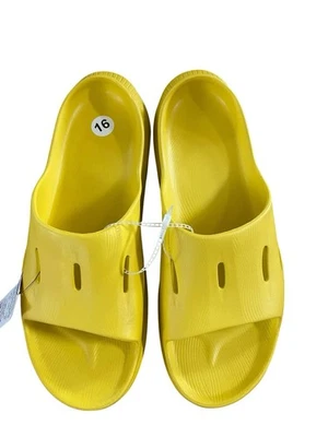 Sandalias cómodas Hoka Ora Recovery Slide 3 para hombre talla 16 amarillas 1135061 PFPF NUEVAS Foto 1 de 4