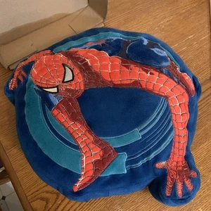 Almohada de peluche Dan River Marvel Spider-Man para niños 16"x16"x3" LIMPIA - Imagen 1 de 11