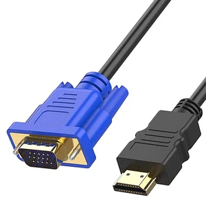 Compatible with Plasma TVs and LCD TVs VGA Cable HD15 DSUB Video Adapter Cord - Afbeelding 1 van 12