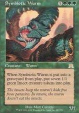 4x Symbiotic Wurm ~ Heavily Played Onslaught MTG Magic x4 4 UltimateMTG Playset