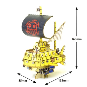 ki-gu-mi UNE PIÈCE kigumi art en bois 3D puzzle sous-marin de Trafalgar.law - Photo 1/6