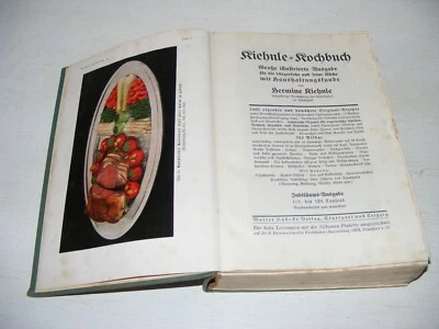 Antiquariat Rarität altes KIEHNLE KOCHBUCH Extra Ausg. 1934 Kochkunst Frankfurt - Bild 1 von 4