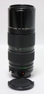CANON FD 80-200mm F/4 Camera Zoom Lens w/Caps - Made in Japan - Free Shipping! - Picture 1 of 12