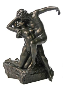 Eternal Springtime Lovers Embrace Eternal Kiss by Rodin 6.75H Museum Replica - Picture 1 of 5