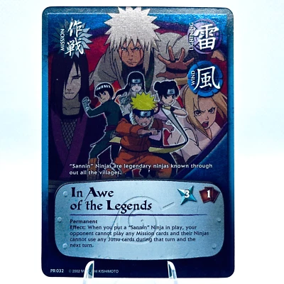 Naruto CCG In Awe of the Legends Foil Card PR 032 2002 - Image 1 of 4