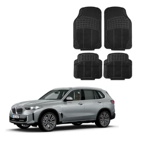 FOR ALL BMW CAR- FLOOR MAT 4PCS FRONT & REAR RUBBER BLACK PREMIUM QUALITY - Picture 1 of 7