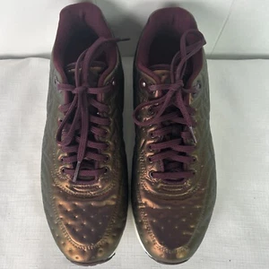 Nike Air Max 1 Ultra Premium Jacquard Metallic Mahogany Maroon Womens 8.5 - Picture 1 of 8