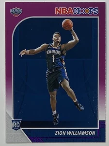2019-20 NBA Hoops PURPLE Zion Williamson #258 RC - Picture 1 of 2