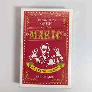 Bicycle Ohio Made Red Mr. Maric Playing Cards Deck Bridge size New Sealed Rare - Picture 1 of 6