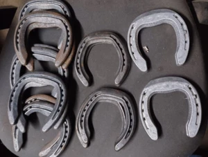 9 Pair Natural balance Horse Shoes,Steel And Aluminum,Most Size 1 - Picture 1 of 8