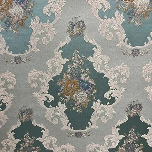 Victorian Damask Jacquard Fabric, 54" Wide, for Upholstery Window, Sold by Yard - Picture 1 of 10