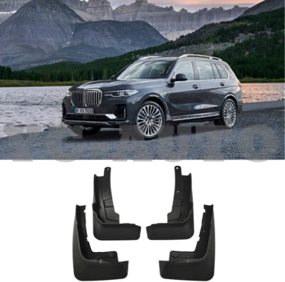 FOR 2019-2024 BMW X7 With Pedal Model Front & Rear Splash Guards Mud Guard Flaps - Image 1 of 4