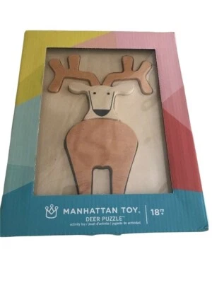Deer Stag Buck Wood Puzzle Manhattan Baby Toddler Preschool Toy - Изображение 1 из 4