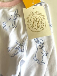 $60 The Beaufort Bonnet Company White Bunny Sara Jane's Sweet Dream Set PJ sz 8 - Picture 1 of 12