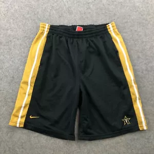 Vanderbilt Commodores Shorts Mens Medium Black Gold Nike Y2K VTG Team - Picture 1 of 10