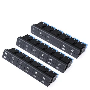 1x Black Dual Dashboard Square Switch Button w Harness For Toyota Current Model - Picture 1 of 18