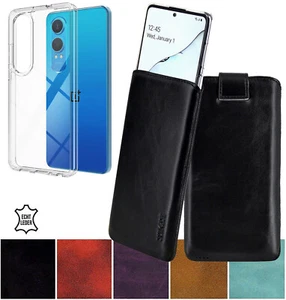 Custodia IN Pelle Custodia Con Backcover Paraurti Per per OnePlus Nord Ce 4 Lite - Foto 1 di 22