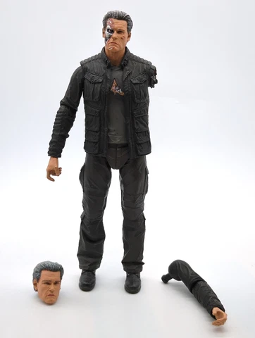 T-800 GUARDIAN Terminator Genisys Action Figure REEL TOYS NECA Battle Damage Cover